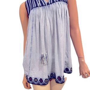 Rachael Zoe Boho Sleeveless Top Size Small